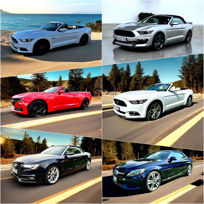 Cabrio do ślubu Mercedes AMG, camaro Limuzyna na ślub Mustang BMW Audi