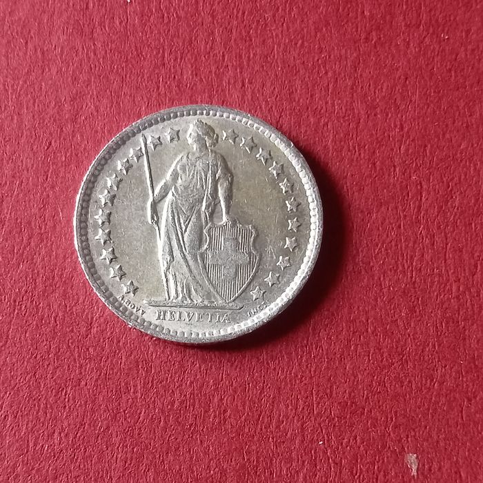 moefa suica 1/2 franco prata 1963