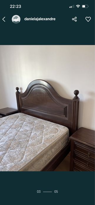 Cama corpo e meio + colchão
