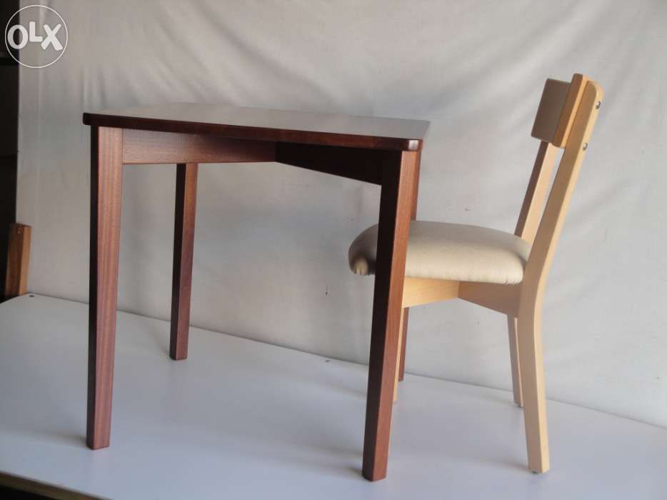 Mesa café restaurante madeira solid wood