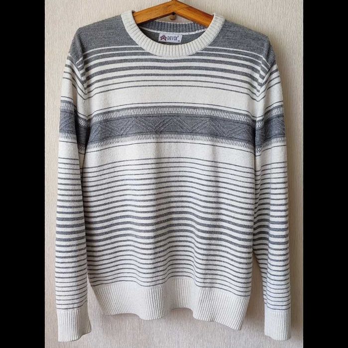 Легенький чоловічий светр в смужку Турція