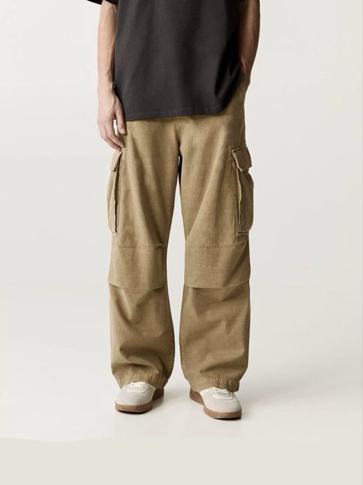Широкі Штани (M-L) Pull&Bear Parachute Pants Оригінал Широкие Нові
