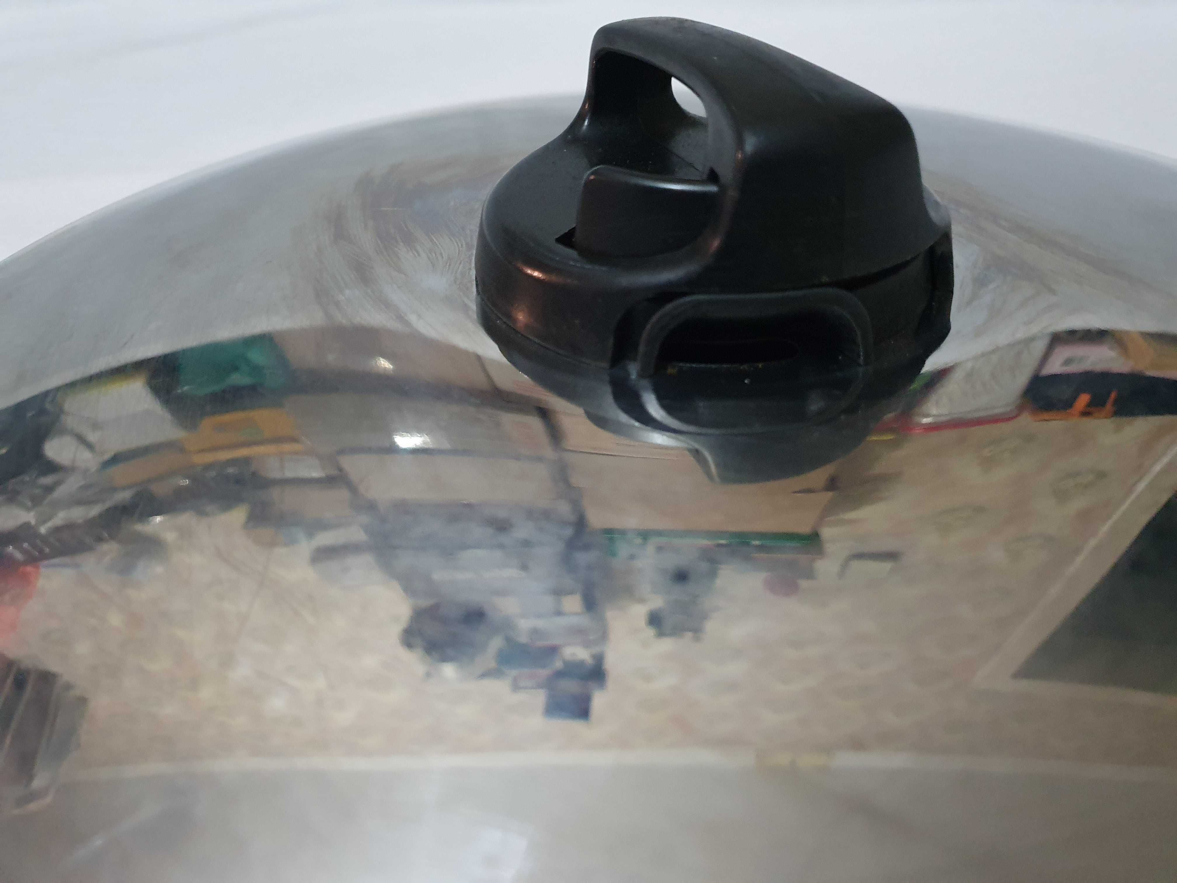 Крышка из нержавейки TEFAL диаметром 30 см.