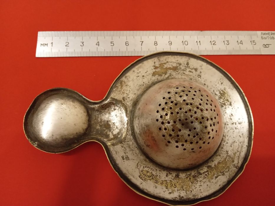 Старинное ситечко для чая. Варшава. Польша. Плевкевич.