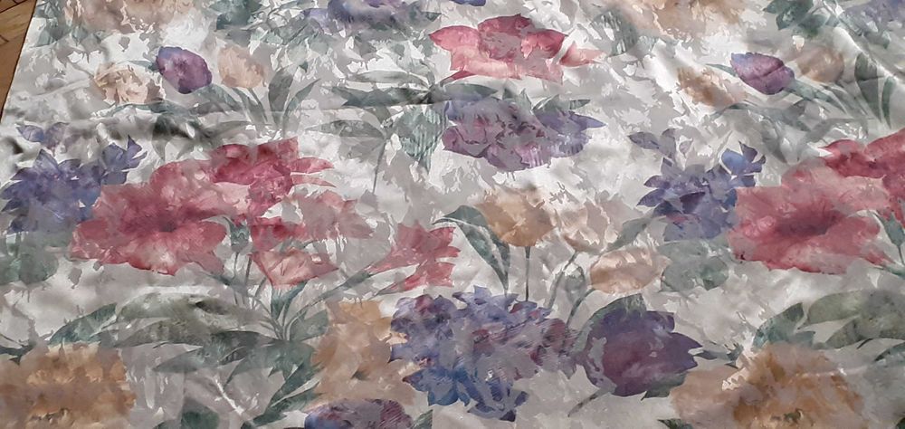 Zasłony długie stylowe eleganckie duże  kwiaty 2 kpl 250 zł