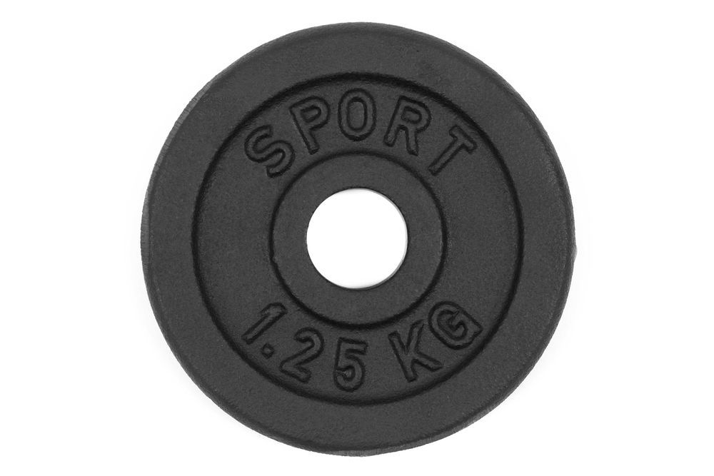 Obciążenie żeliwne zestaw 20kg 12 talerzy 4x2,5kg 8x1,25kg BD