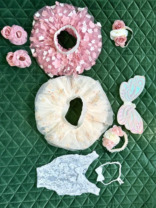 Sprzedam ubranka na sesję zdjęciową – dziewczynka (niemowlę)  56-62