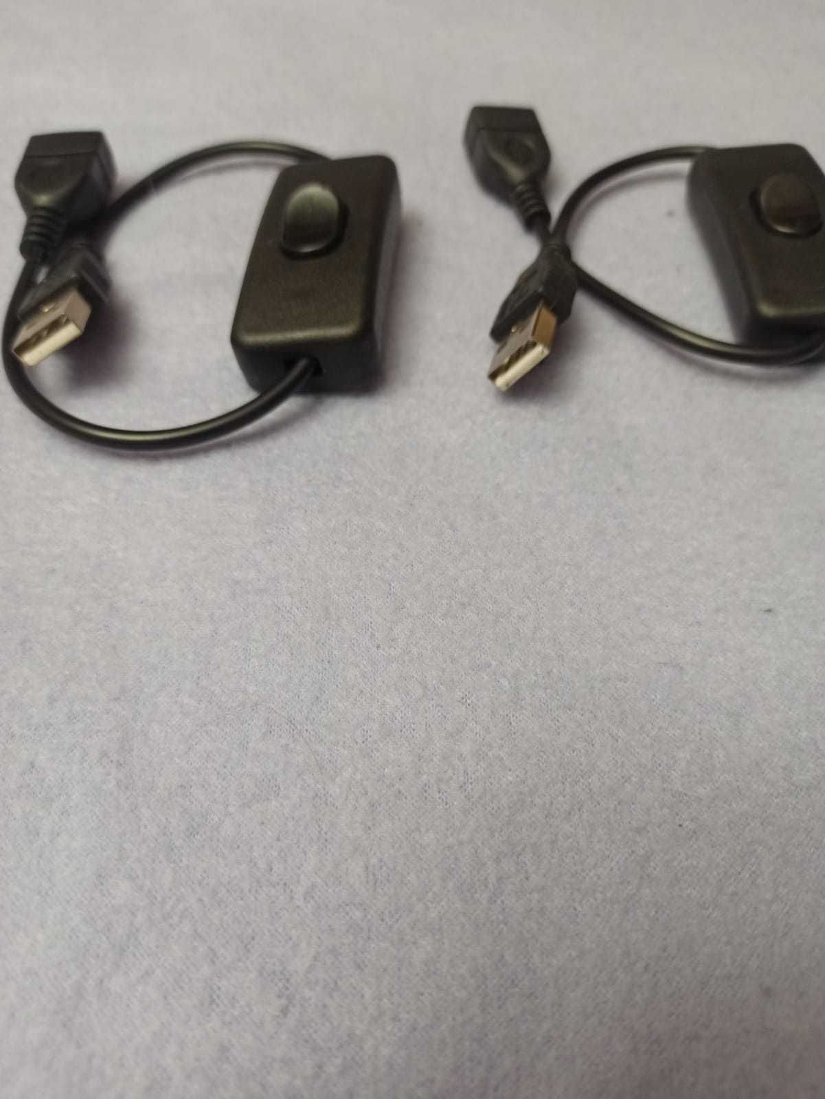 USB кабель удлинитель с выключателем комплект 2 шт