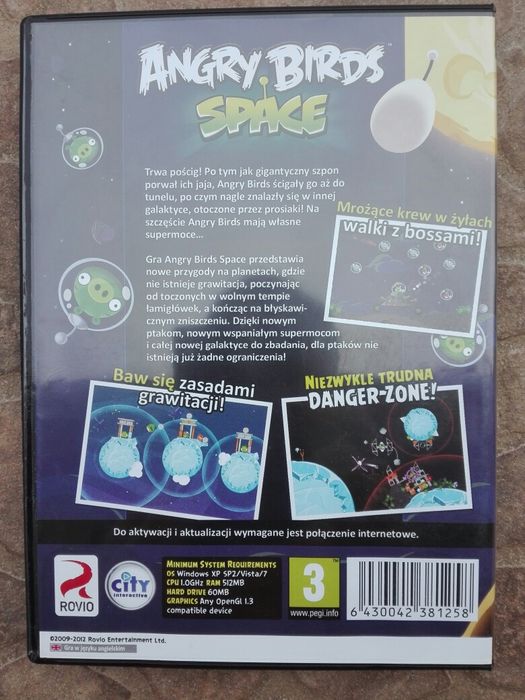 Gra na DVD Angry Birds Space