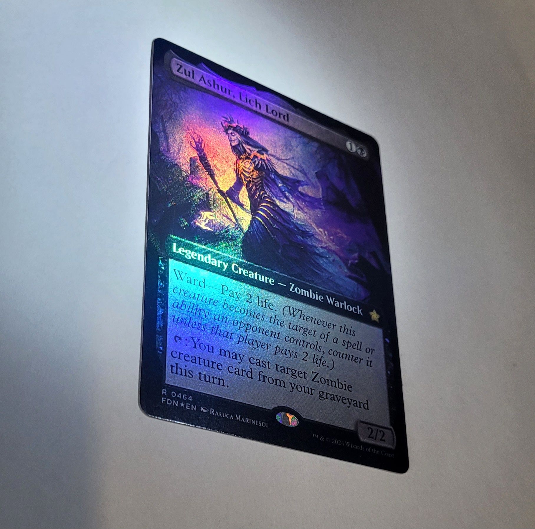 ZuL, Ashur, Lich Lord (FOIL) do gry Magic: The Gathering.