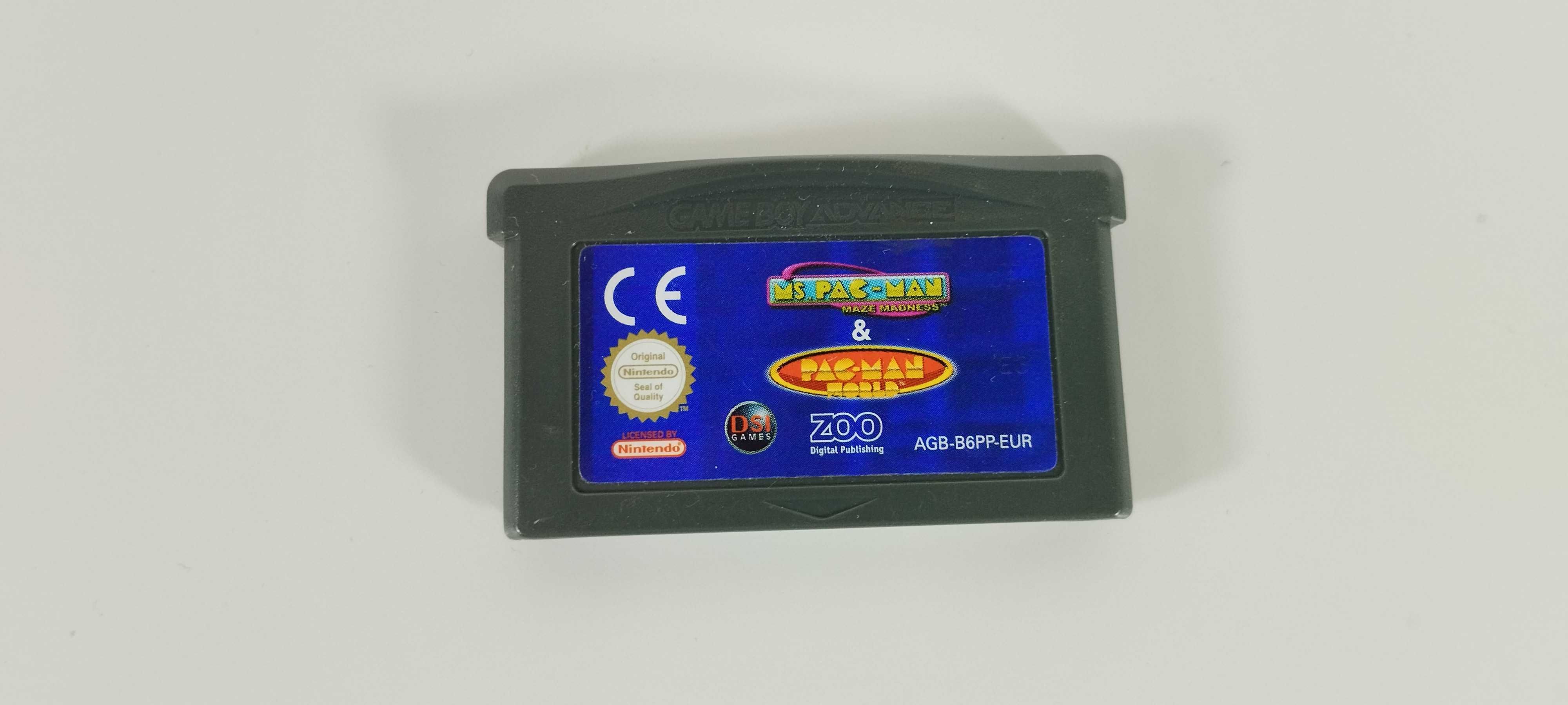 Ms Pac-Man: Maze Madness + Pac-Man World GBA
