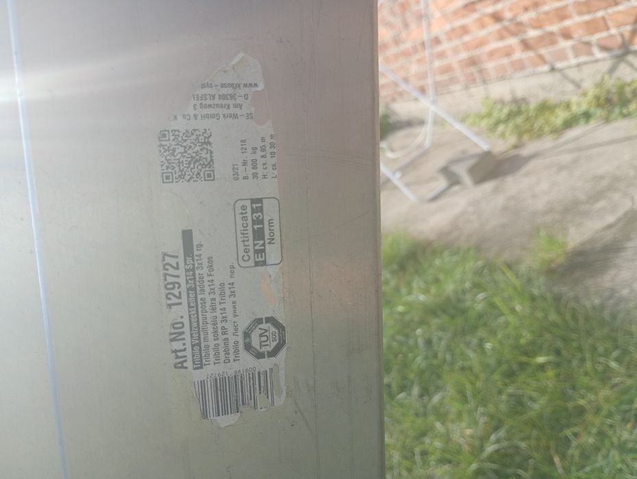 Drabina aluminiowa duża