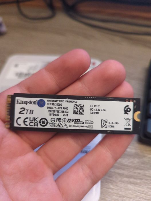 Kingston Fury Renegade 2TB PCIe 4.0 NVME SSD M.2