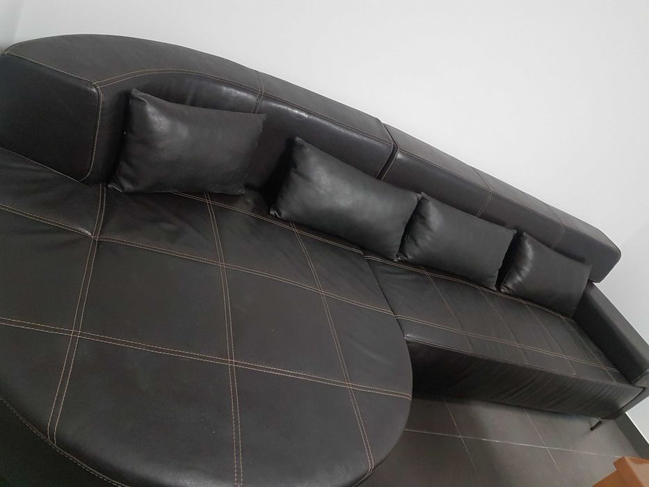 Sofá pele italiana chairslong