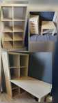 Zestaw IKEA Kalkax 2 regały biurko stolik szuflady