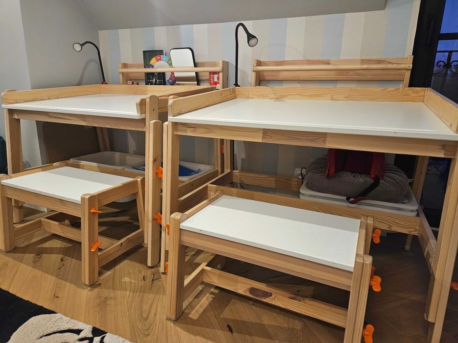 Biurko i ławka dziecięce Ikea FLISAT