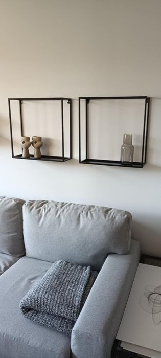 2 półki stalowe 45x45x15