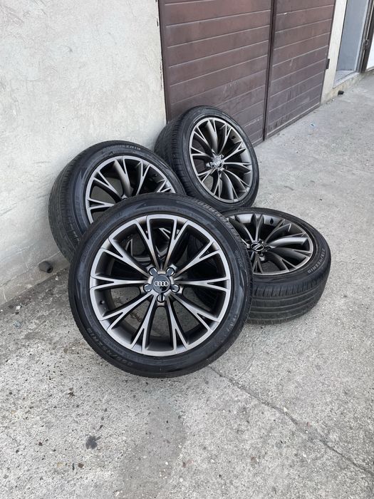 (49)Koła, Felgi 5x112 19” Oryginał Audi, Wyższy profil, Ładne opony