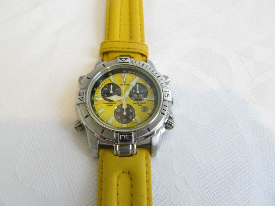 "FESTINA" (6576/5) - Vintage - Sem uso - Como novo