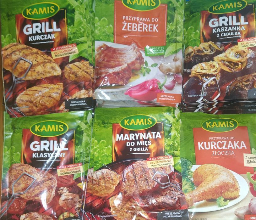Przyprawy marynaty grill do mięs 100 sztuk kamis