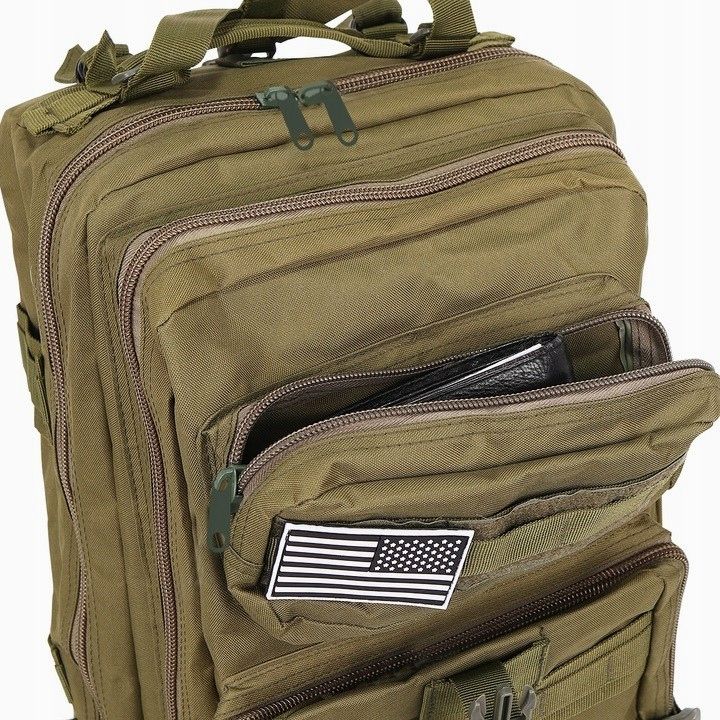 Plecak Militarny Wodoodporny Taktyczny Wojskowy Survival 38 L Usztywni