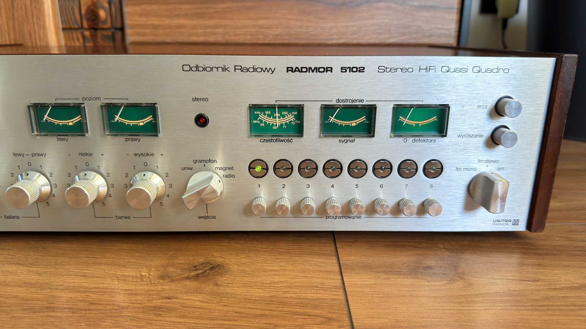 Amplituner Radmor 5102 Srebrny ! 81 Rok ! IDEALNY ! NIE PRZESTROJONY