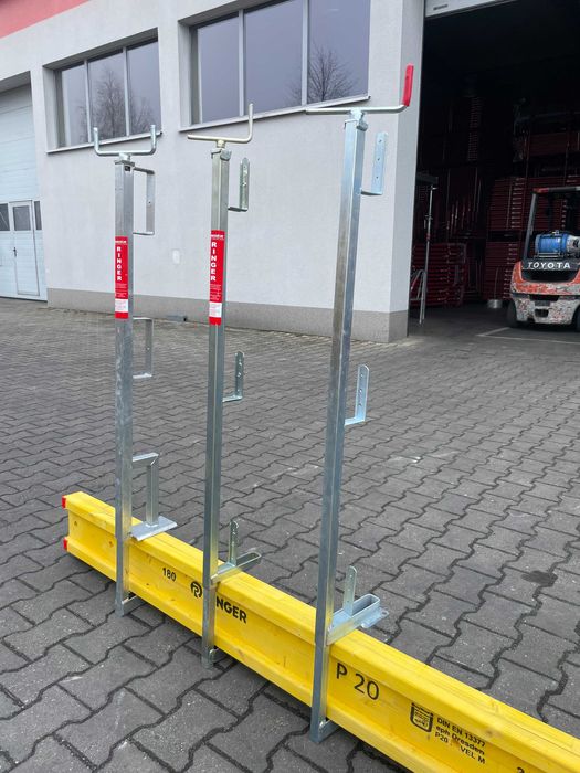 Poręcz ściskowa barierka BHP zabezpieczenie stropów schodów słupek