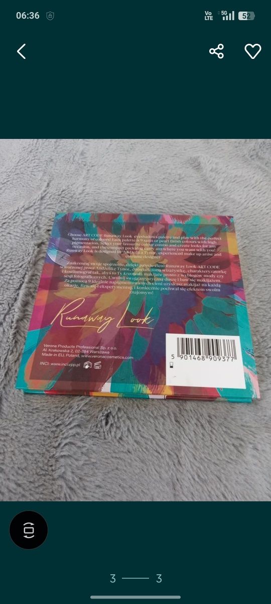 Paleta cieni artcode
