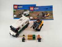 Lego pociąg, 60198, furgonetka, wózek widłowy