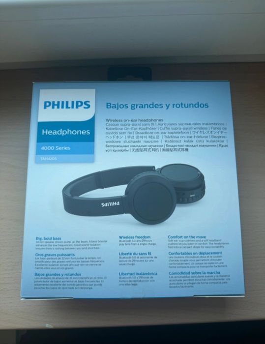 Słuchawki Philips TAH4205 nowe czarne bezprzewodowe