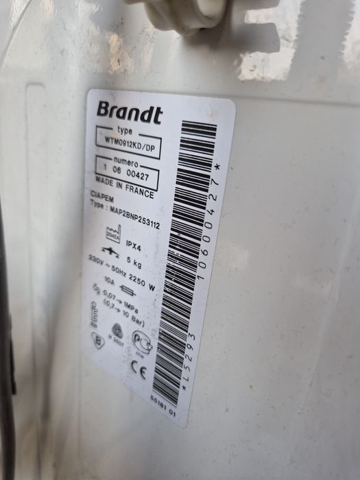 Pralka Brandt (świetny stan) OKAZJA!
