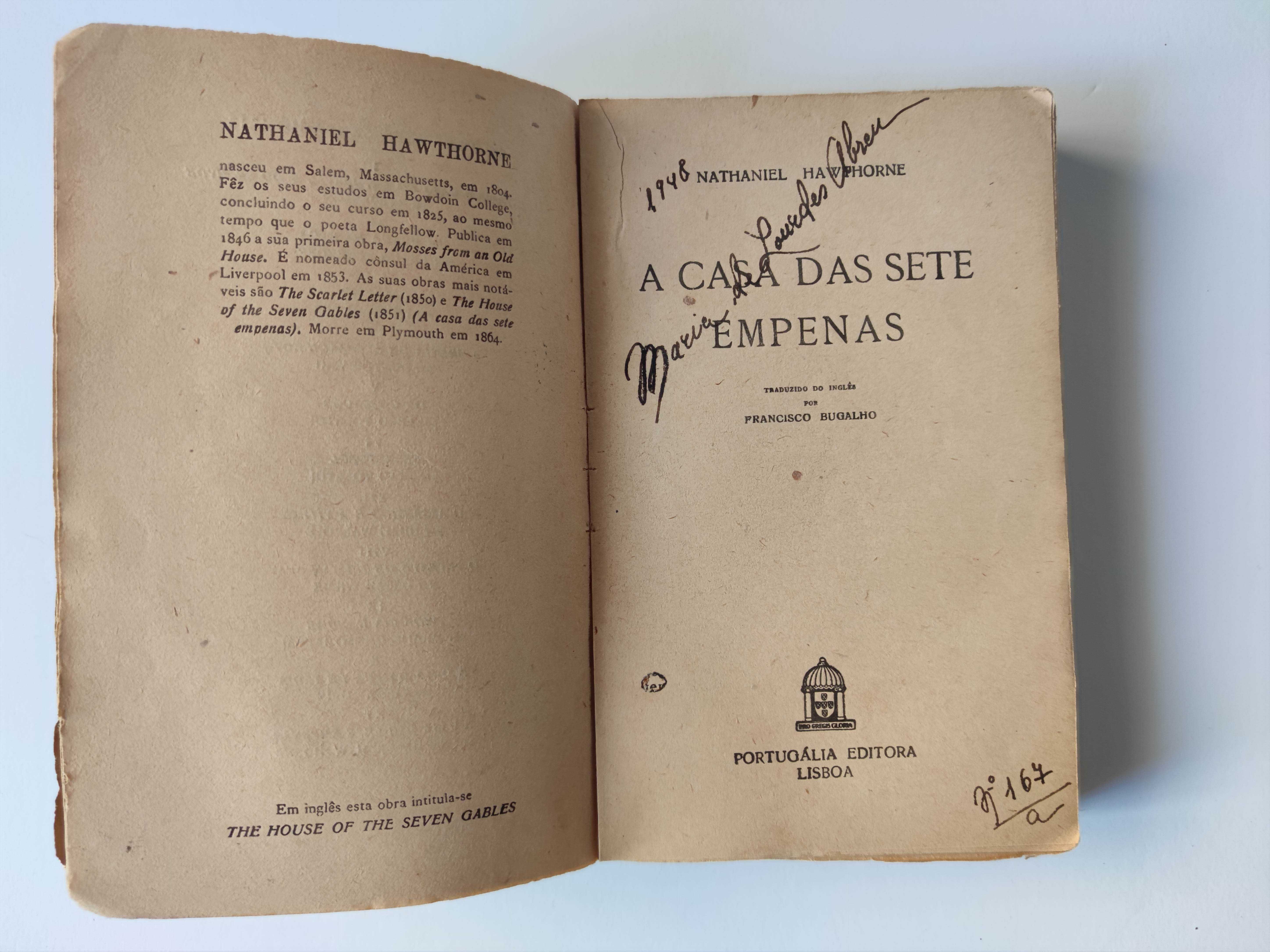 A Casa das Sete Empenas, Nathaniel Hawthorne. Portugália Editora 1948?