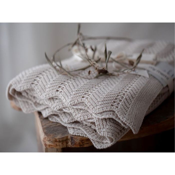 Bambusowy kocyk feather cream - My Memi