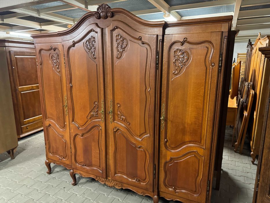 Szafa czterodrzwiowa Ludwik szafa drewniana dąb