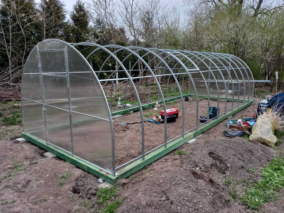 Szklarnia Tunel 3x8m z poliwęglanu komorowego 4mm, profil 40x20mm