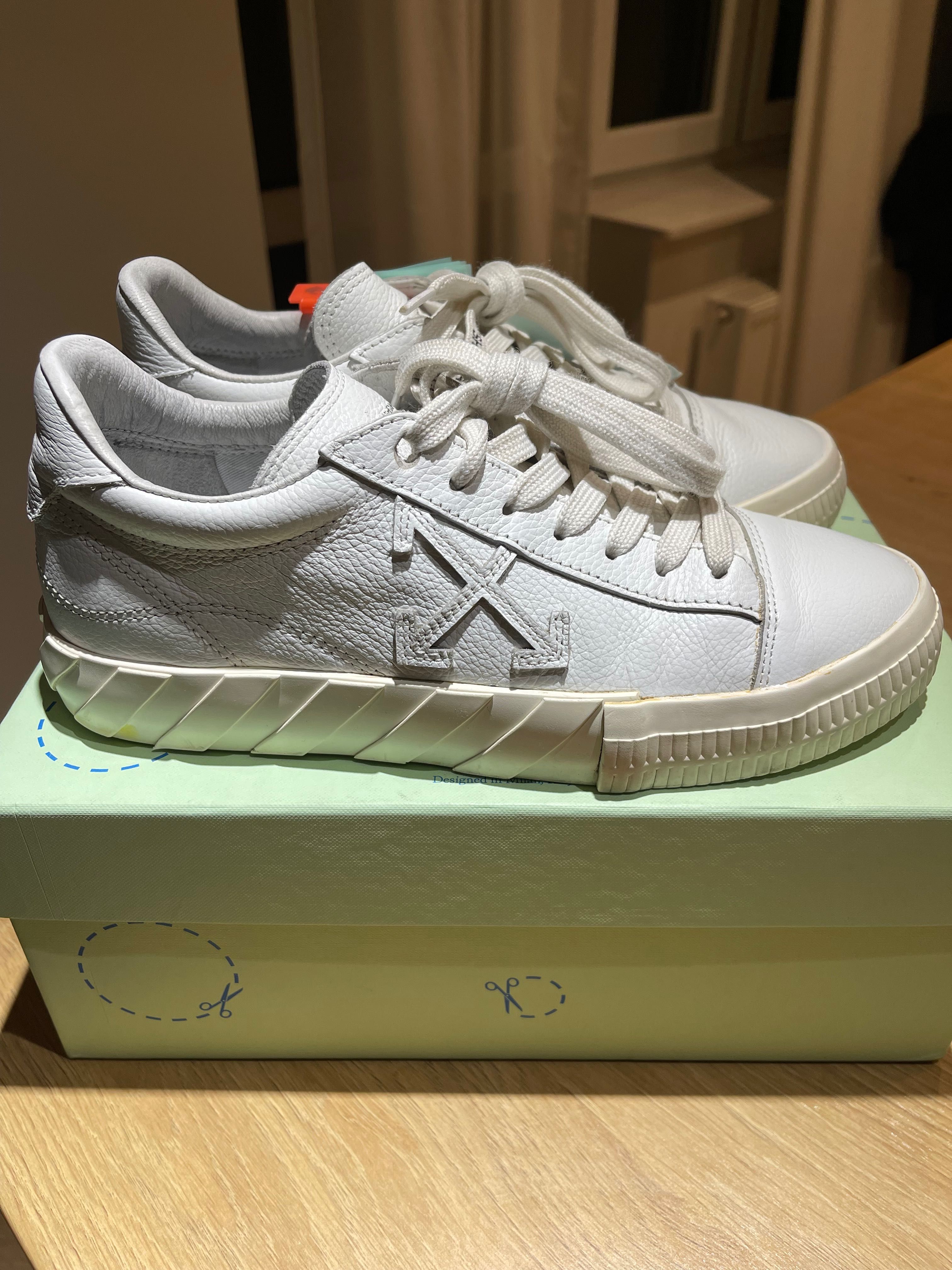 Off-white vulcanized low leather white white 40