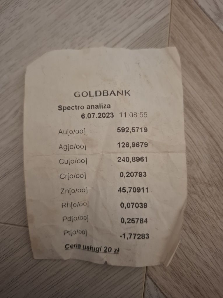 Ankier jak nówka 53gr 70cm 585 spektrometr