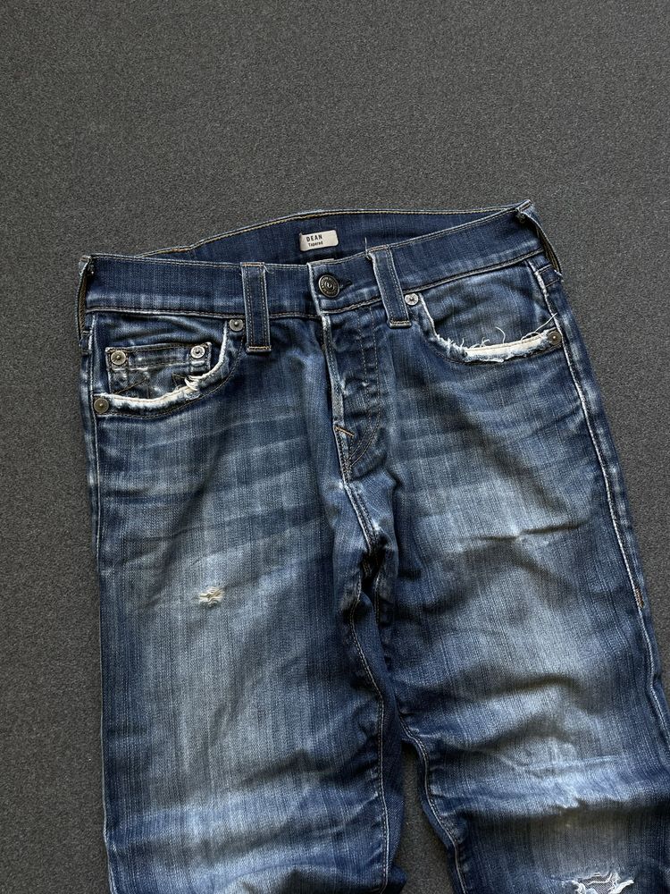 Dżinsy spodnie True Religion y2k slim fit distressed