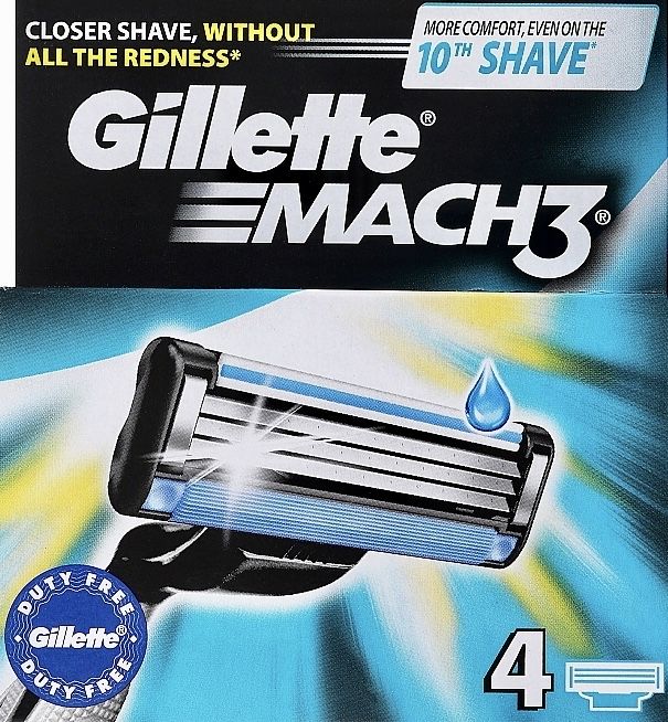 Станок для гоління сменные кассеты для бритья Gillette Mach 3 turbo