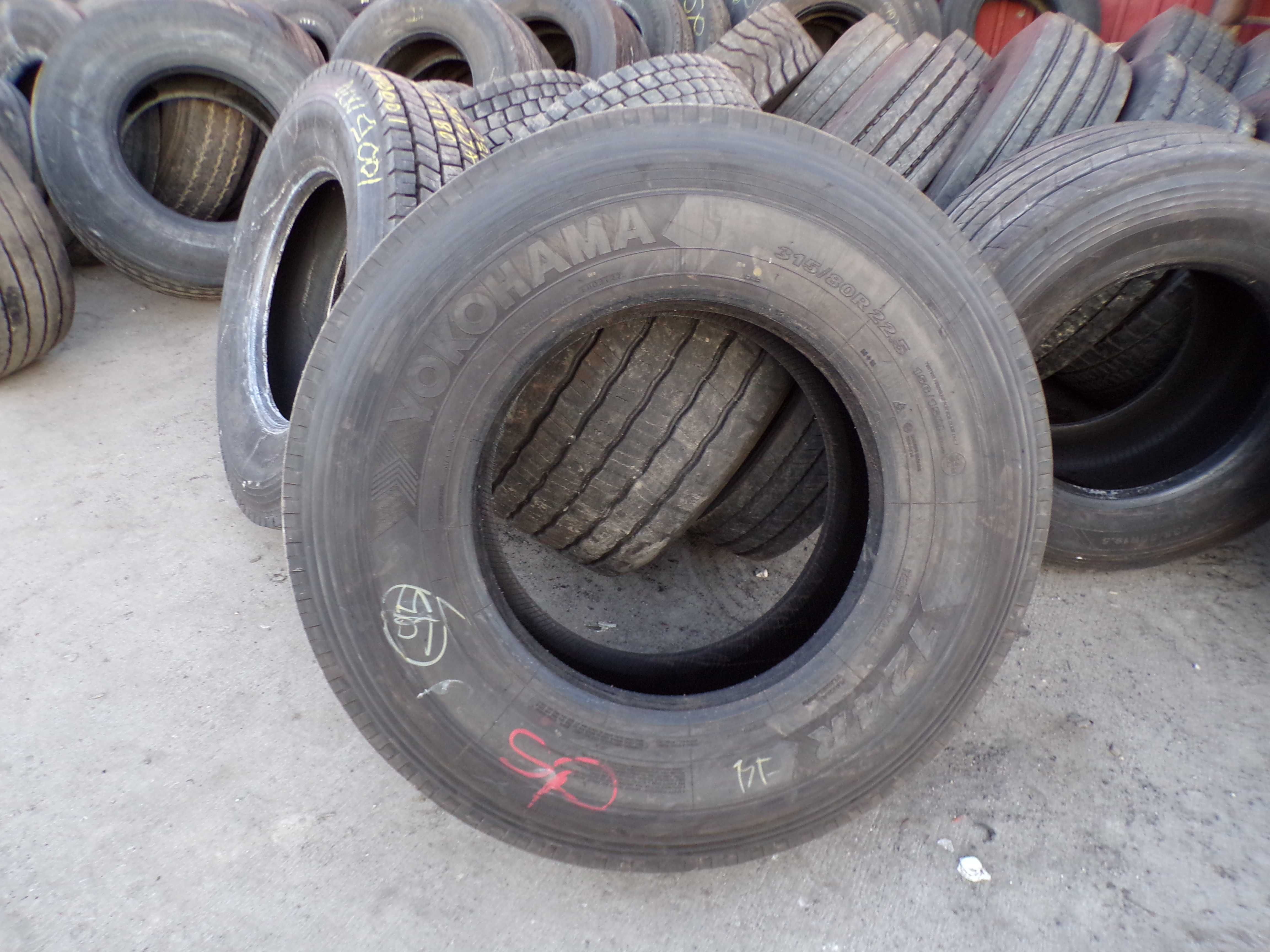 opona 315/80R22.5 YOKOHAMA 124R (800 netto)