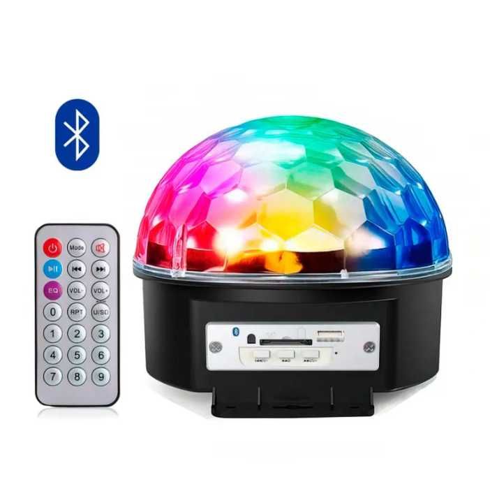 Диско шар с динамиками RHD-10-MP3-BALL-BT Светомузыка с MP3, Bluetooth