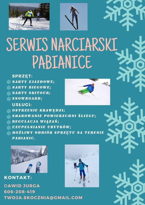 Serwis narciarski Pabianice narty snowboard