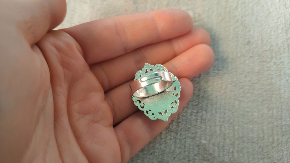 Pierścionek pierścień sygnet z kobieta kamea vintage retro