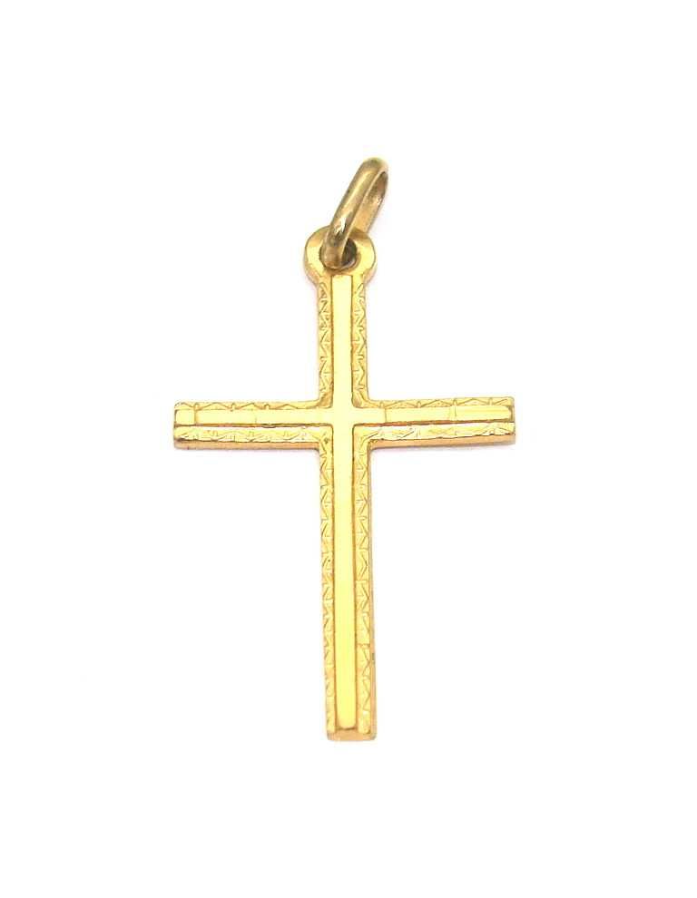 Złoty krzyżyk męski -Kr/8.