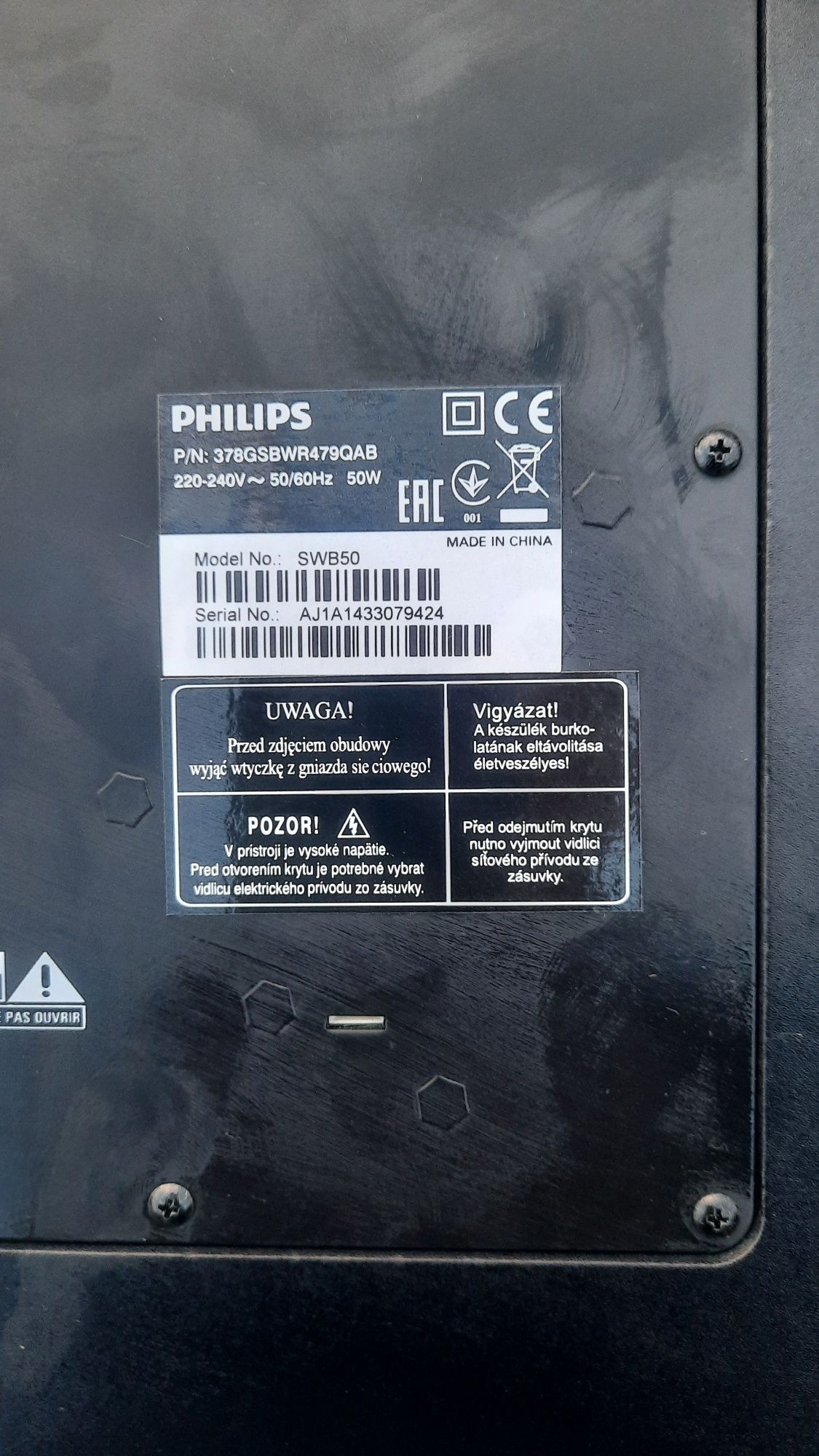 Subwoofer Philips bezprzewodowy SWB50