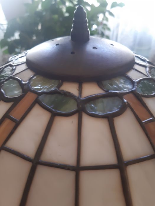 Tiffany Stara lampa podłogowa plus kinkiet
