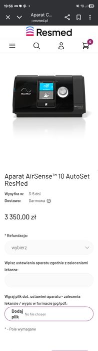 Aparat AirSense™ 10 AutoSet ResMed
