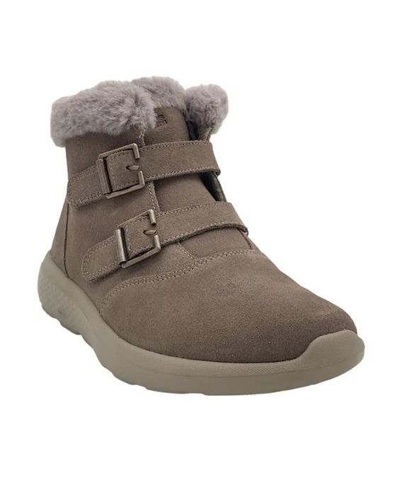 Skechers extra krótkie Śniegowce beżowe skóra rozm. 38 _ 25 cm