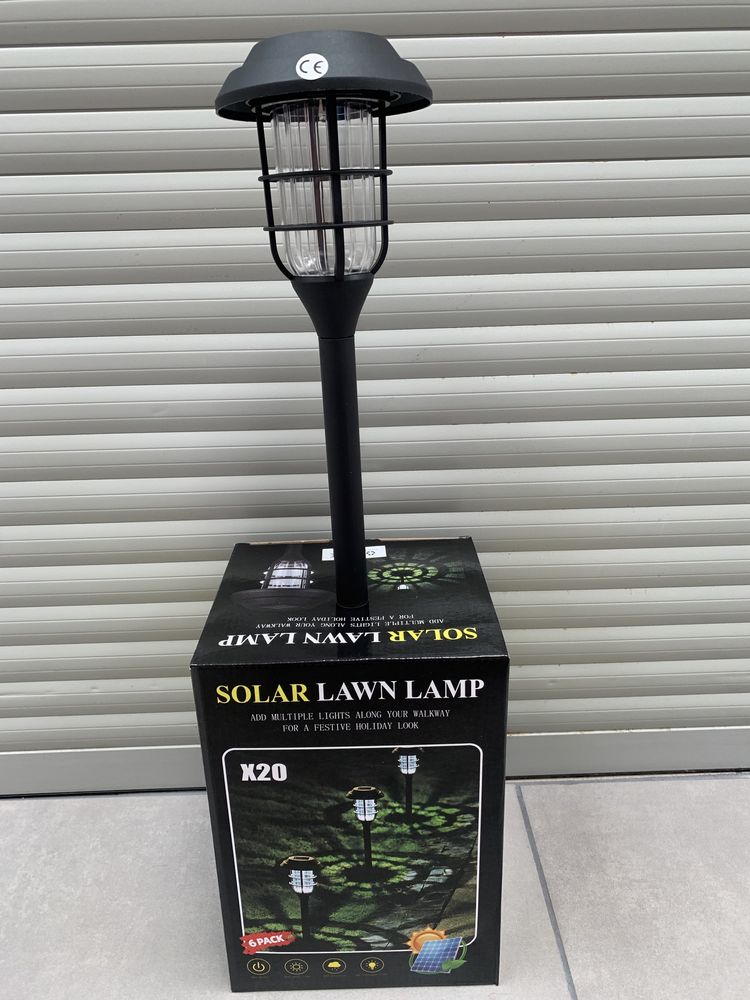 12x Lampa Ogrodowa SOLARNA LED Wbijana SŁUPEK solar lampka ogród