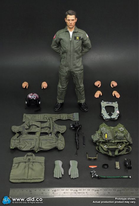 Фігурка 1/6 Top Gun Maverick F/A-18E Pilot DID Corp. тип hot toys